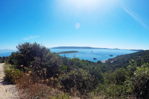 view on Krknjasi island from Drvenik hiking trail