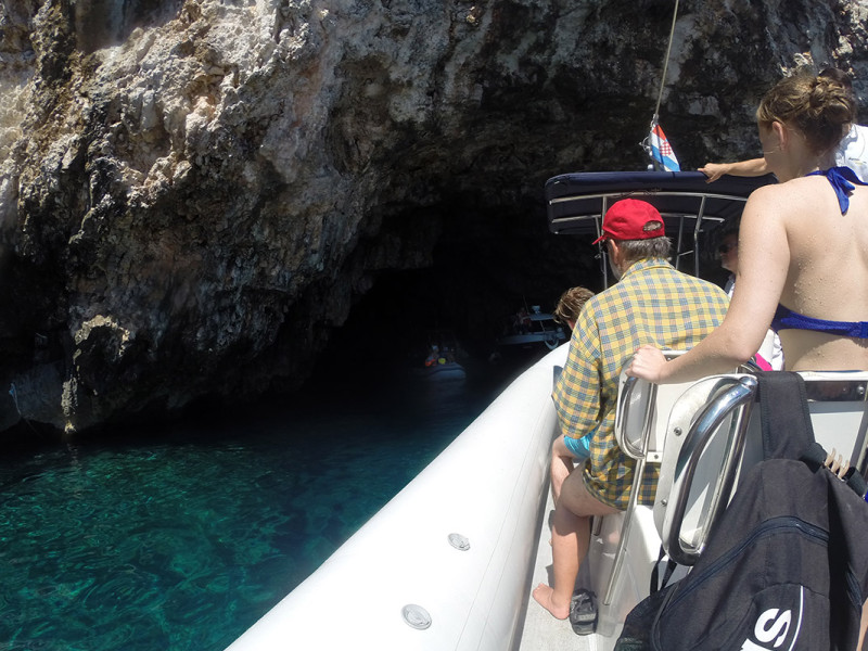 Entering the Green Cave