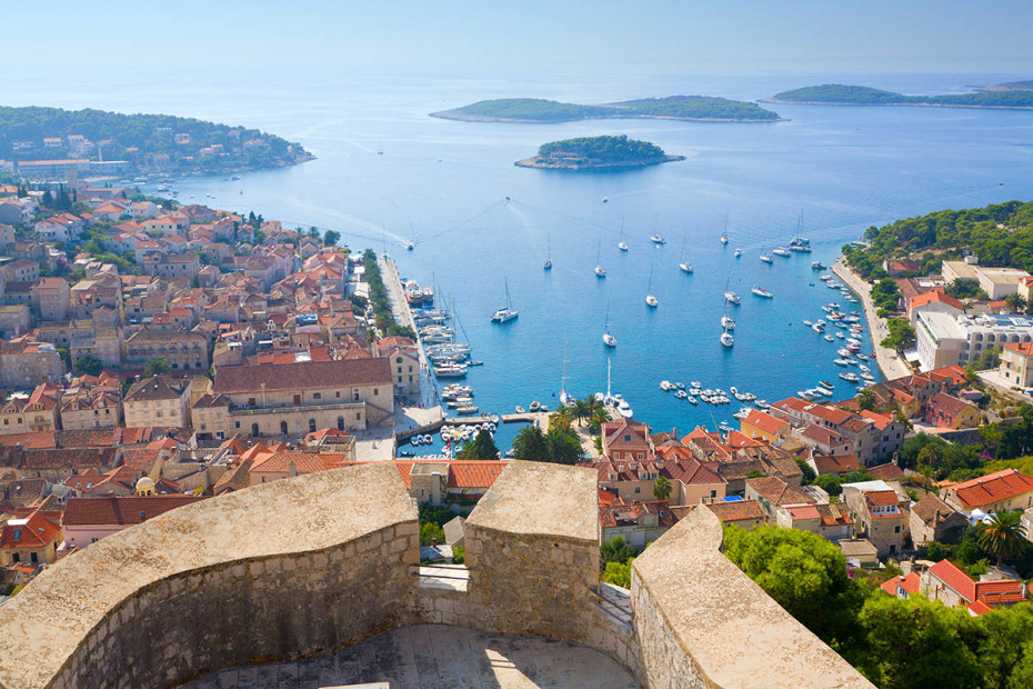 View on Hvar from Fortica