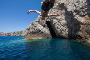 In front of Monk Seal Cave, island Bisevo