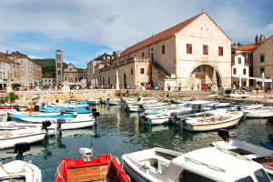 St Stephens Cathedral and Arsenal building, Hvar