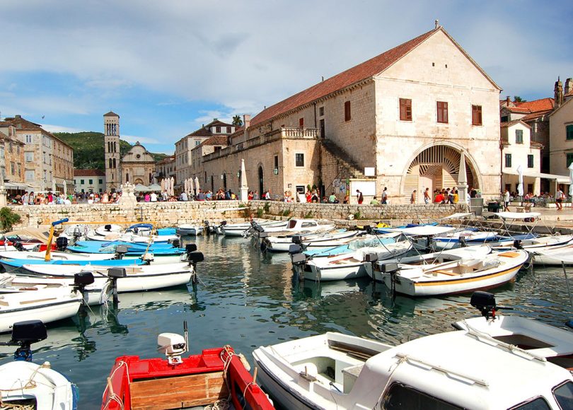 St Stephens Cathedral and Arsenal building, Hvar