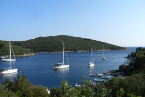 beautiful bay on island Solta