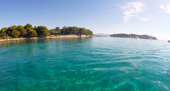 Krknjasi islands protecting the Blue lagoon