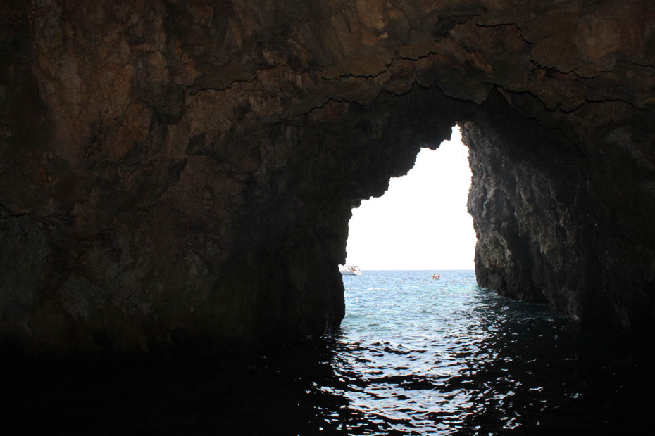 View outside from the Green cave