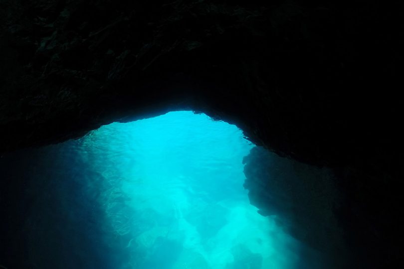 Sea entrance to the Blue Cave