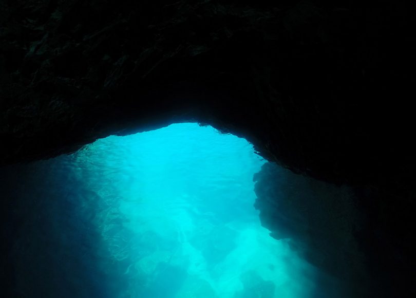 Sea entrance to the Blue Cave