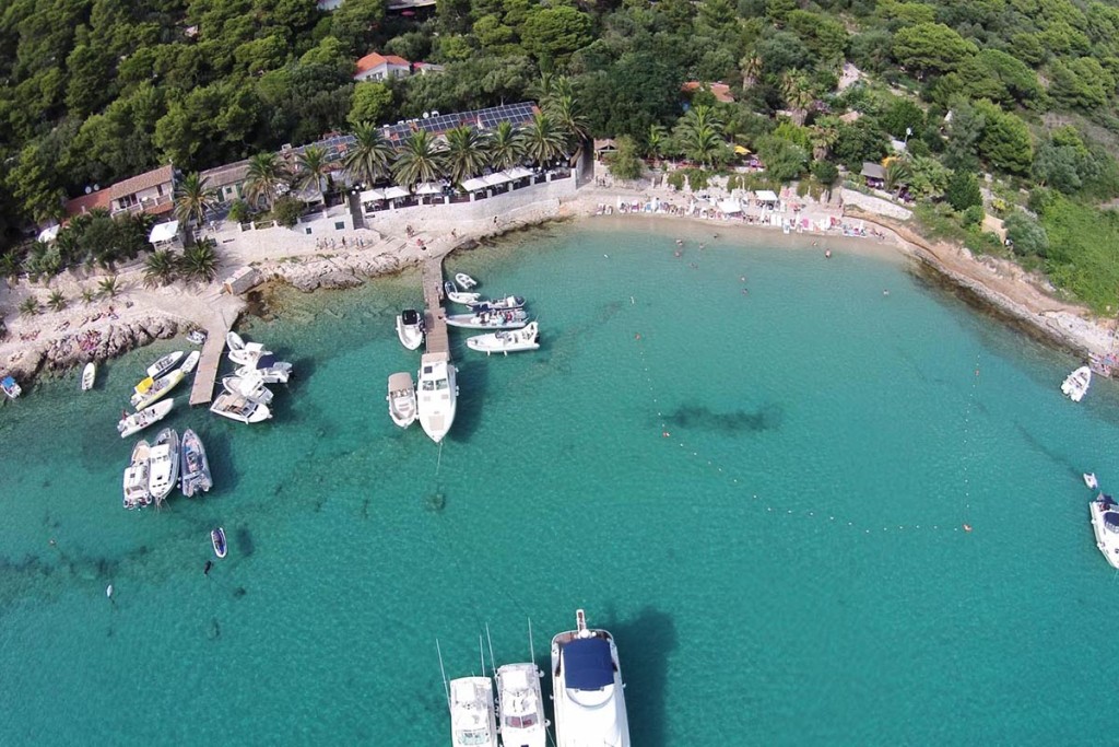 Aerial view of Palmizana beach