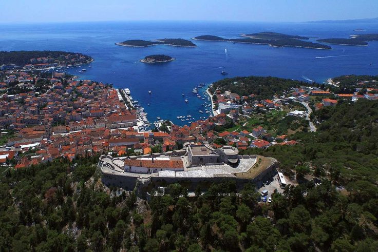 Fortica fortress, Hvar and Pakleni islands