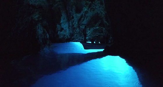 Ambiance of the Blue Cave on Bisevo