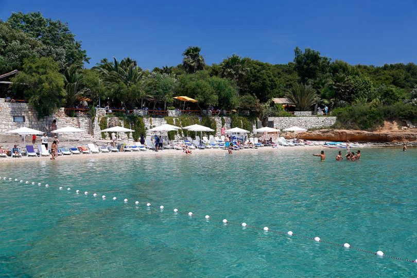 main beach in Palmizana, Pakleni islands