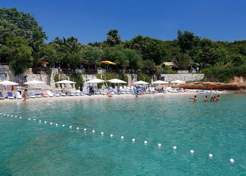 main beach in Palmizana, Pakleni islands