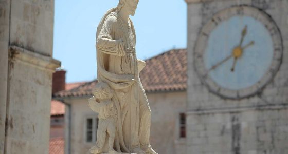 Statue of St. Lawrence - Town Square in Trogir