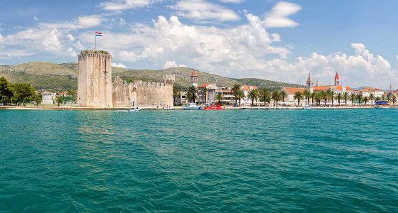 View on Trogir from Trogin Channel