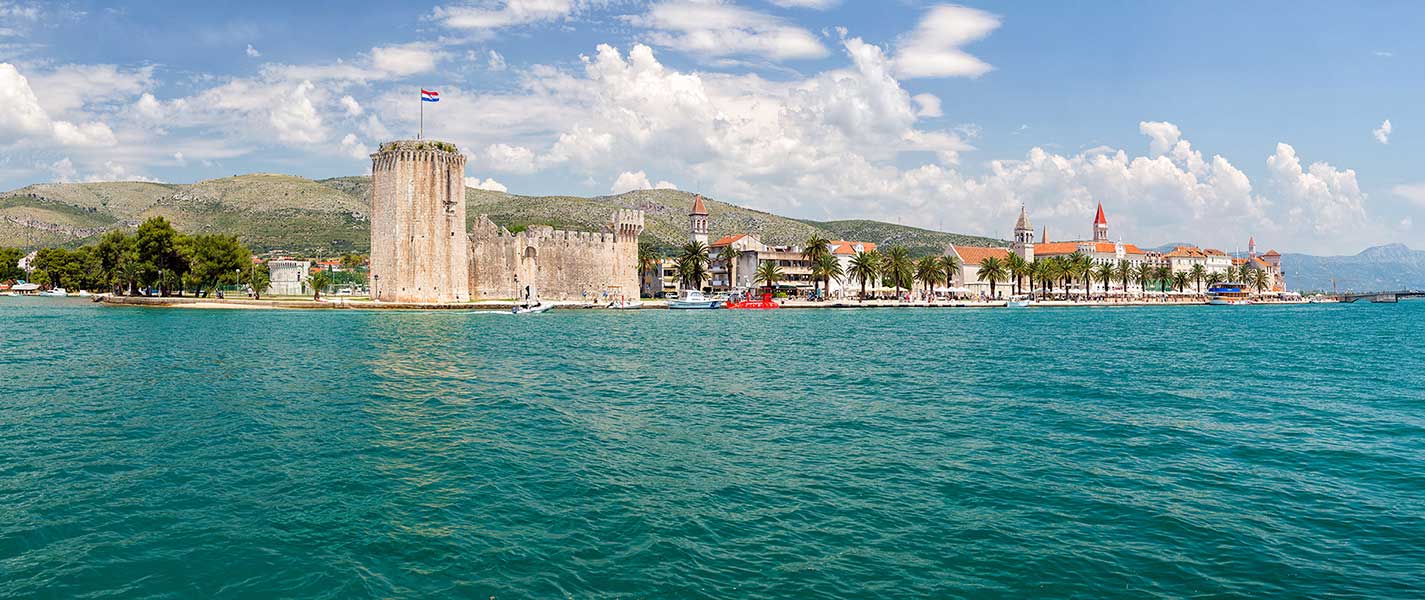 View on Trogir from Trogin Channel