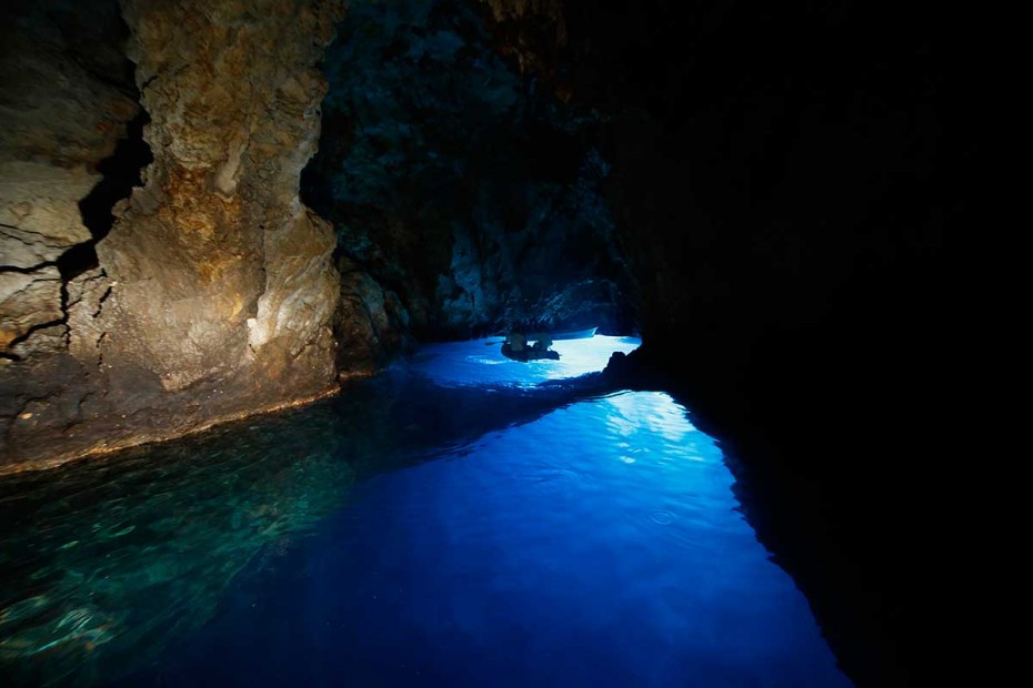 View Inside the Blue Cave on Bisevo