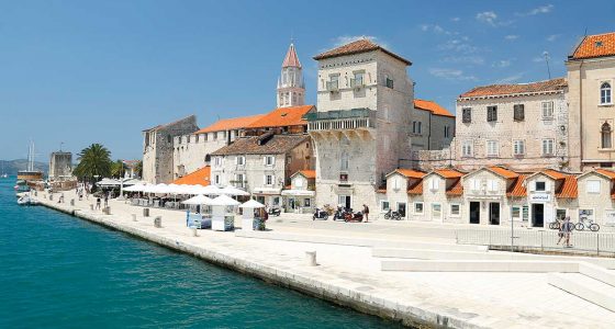 Trogir promenade from bridge