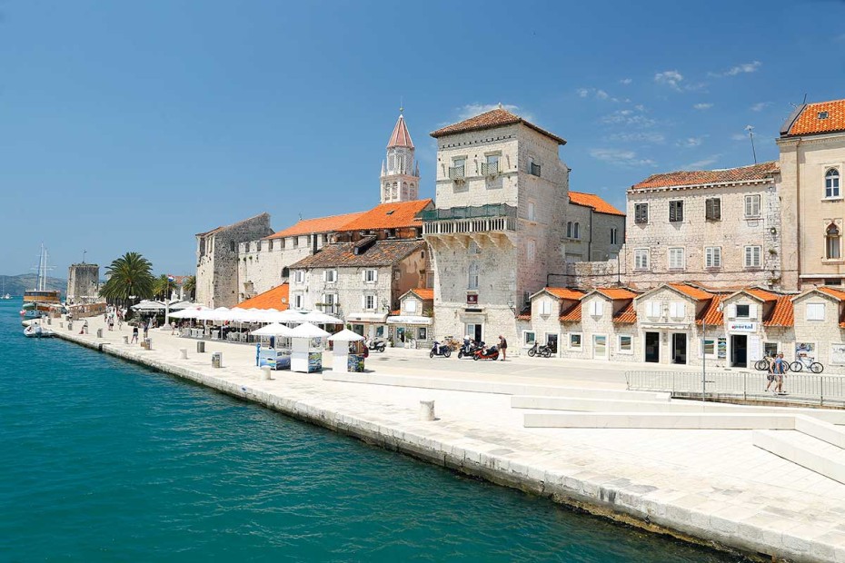 Trogir promenade from bridge