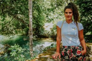 tour guide on Krka waterfalls tour