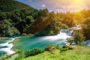 Traverting system on Krka river