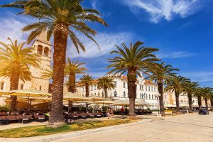 sunny Trogir promenade