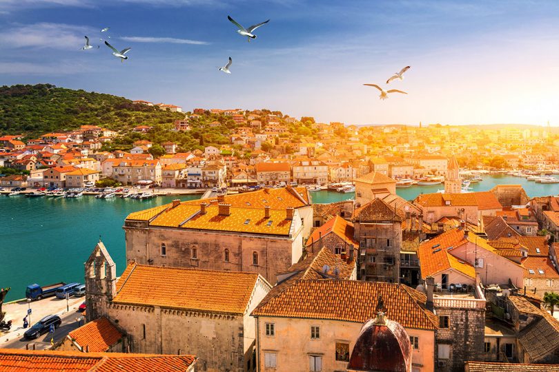 Rooftops of Trogir old town