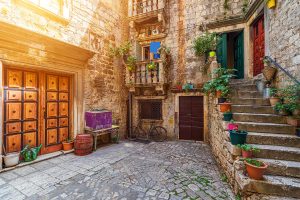 old stone hose in Trogir