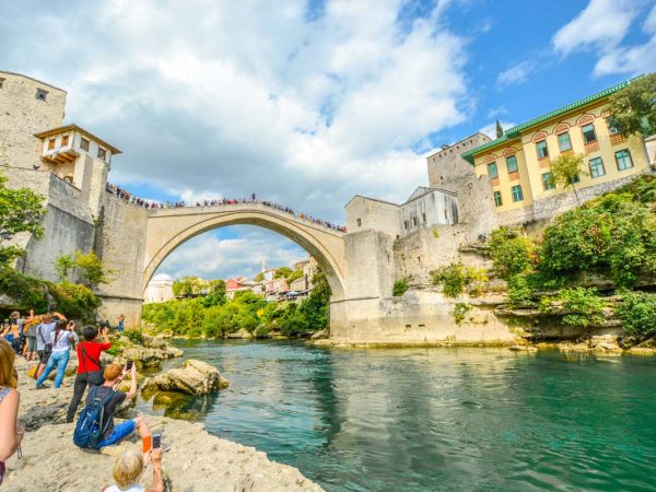 jumping from Mostar bridge