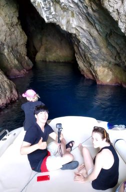 speedboat-entering-the-monk-seal-cave-island-bisevo
