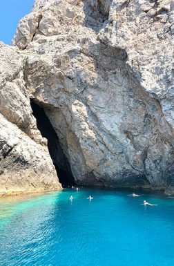 swimming-out-of-the-monk-seal-cave