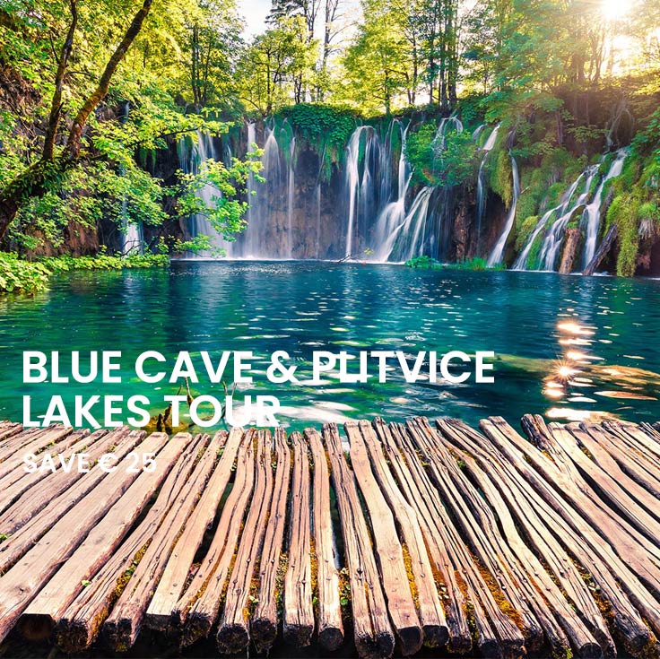 Blue cave & Plitvice Combo Saver tours from Split