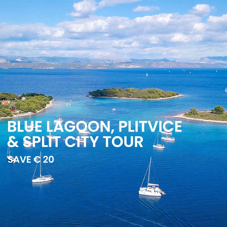 Blue Lagoon tour, Plitvice Tour and Split walking tour from Split