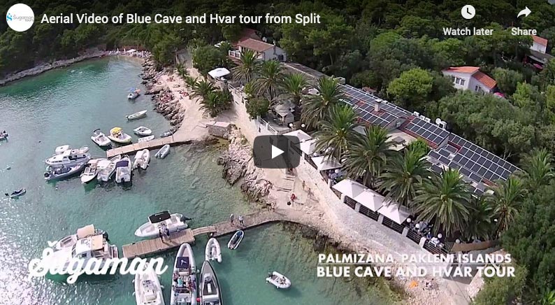 video of the blue cave tour from split